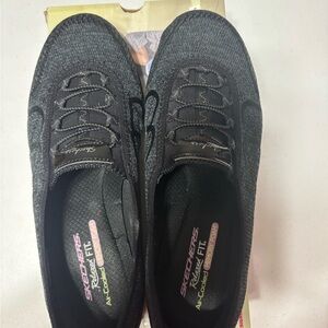 Skechers Women's Charcoal Slip-On Sneakers